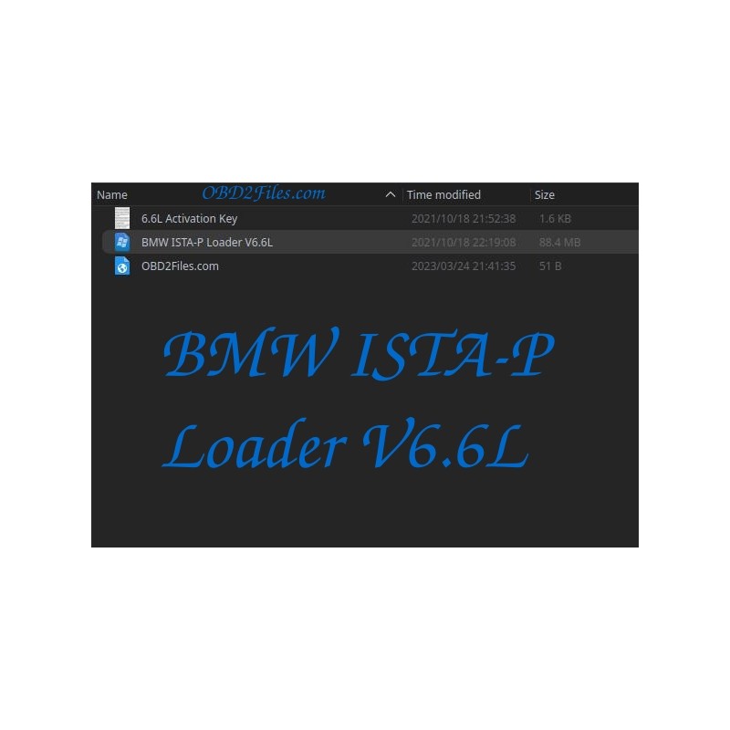 BMW ISTA-P Loader V6.6L