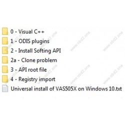 Odis Universal install of VAS505X on Windows 10